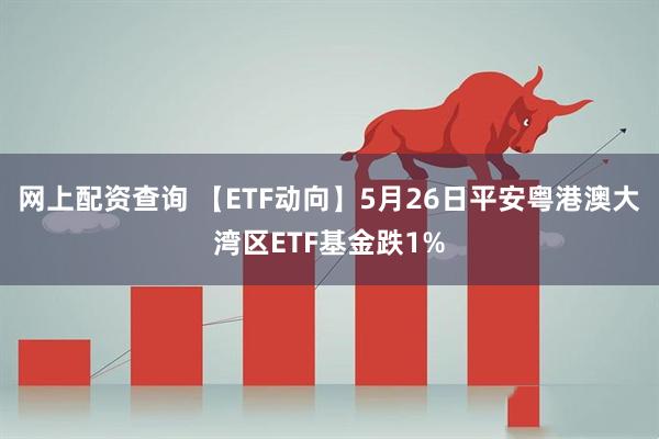 网上配资查询 【ETF动向】5月26日平安粤港澳大湾区ETF基金跌1%